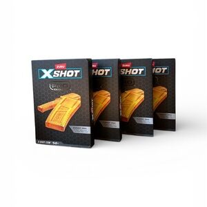 4 boxes Zuru X-Shot  X Shot Pro, 1 Half Clip And 1 Full Clip.  Clips Only . New